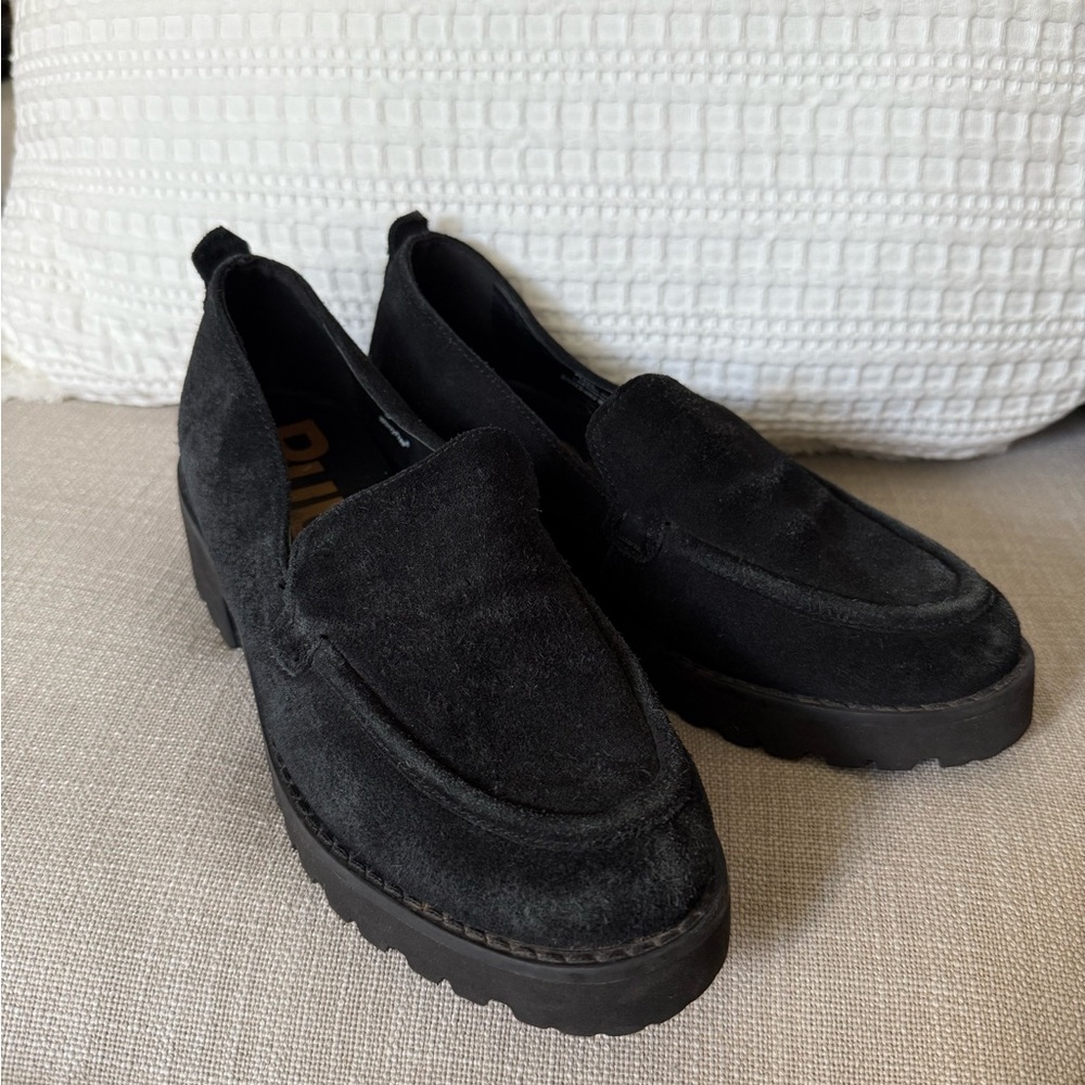 Hush Puppies Lucy Loafer Black Leather size 6.5 Womens